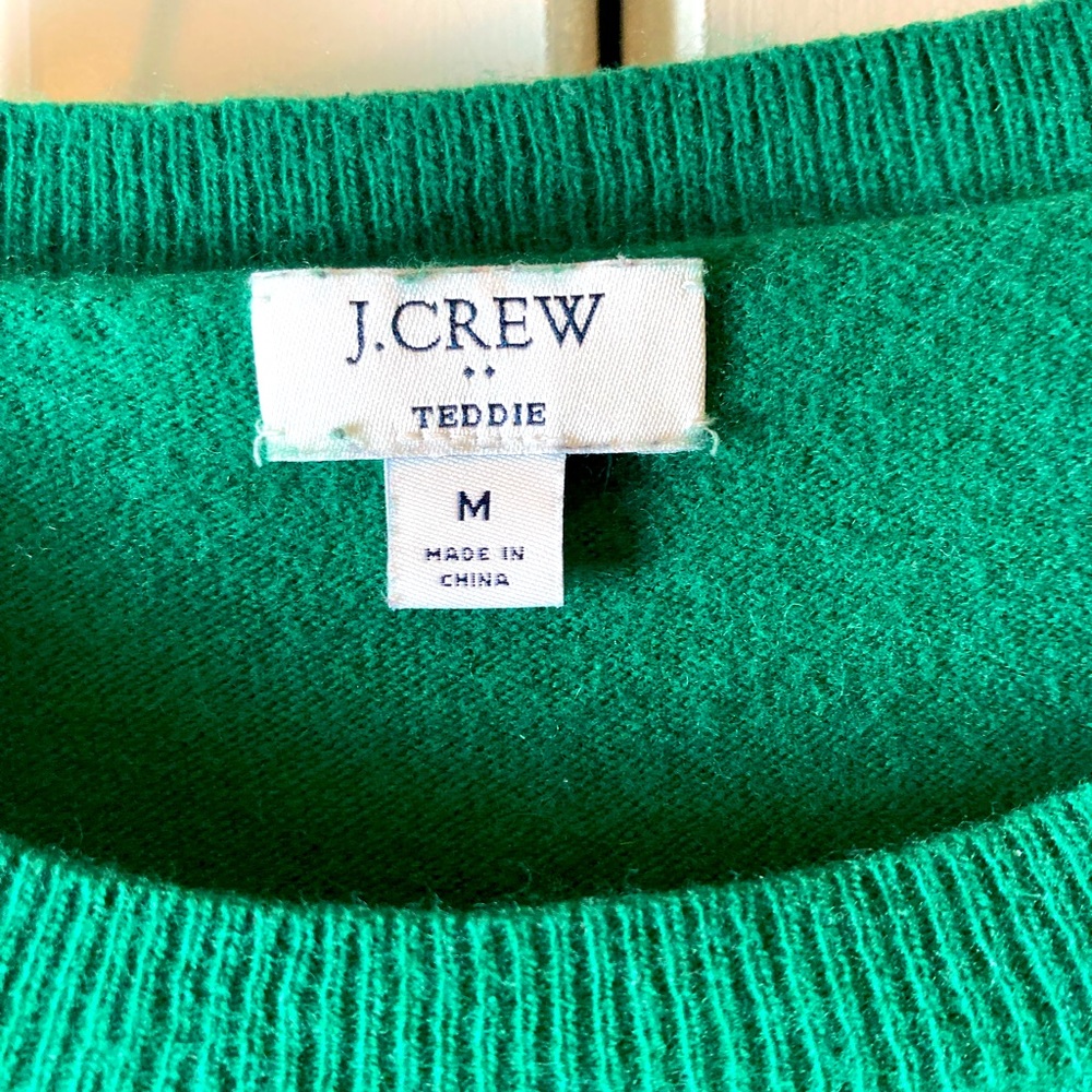 JCrew Teddie Sweater Green M